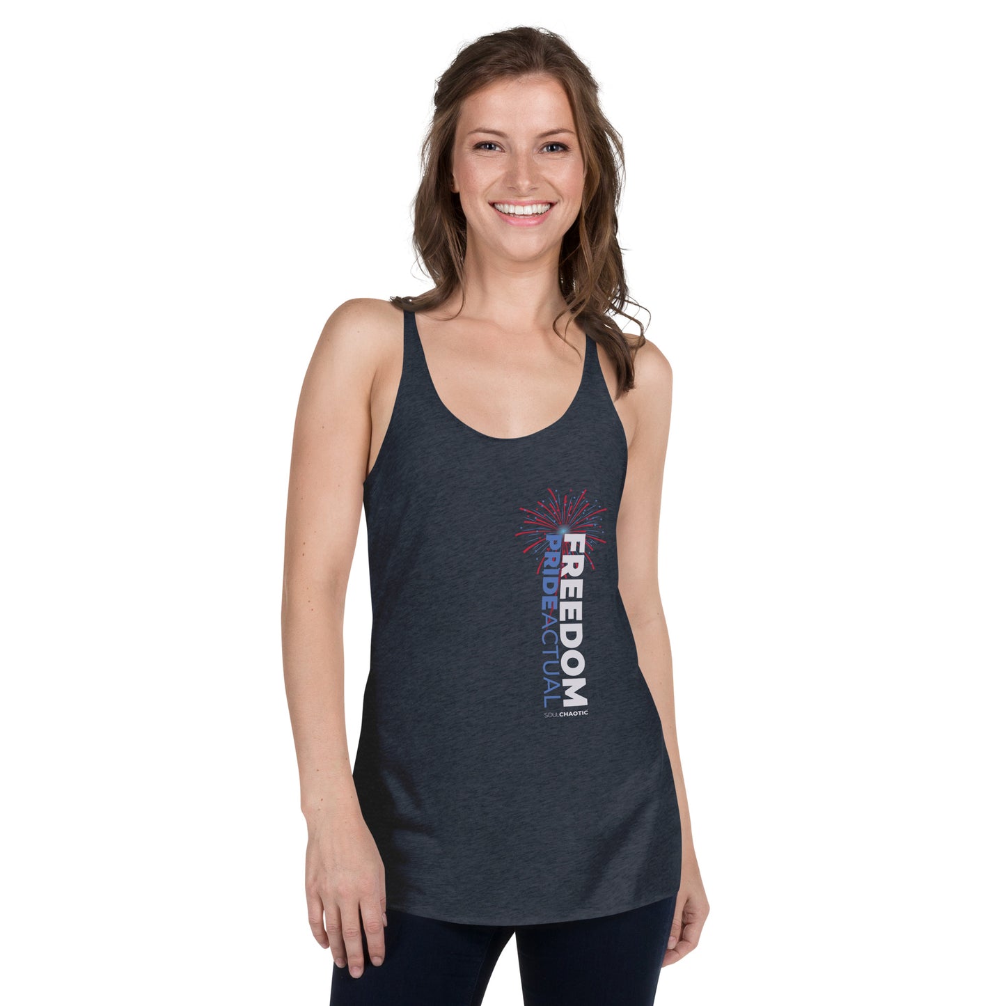 Pride Actual - Freedom & Liberty - Women's Racerback Tank