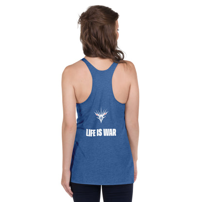 One Shot - Life is War - Women's Racerback Tank