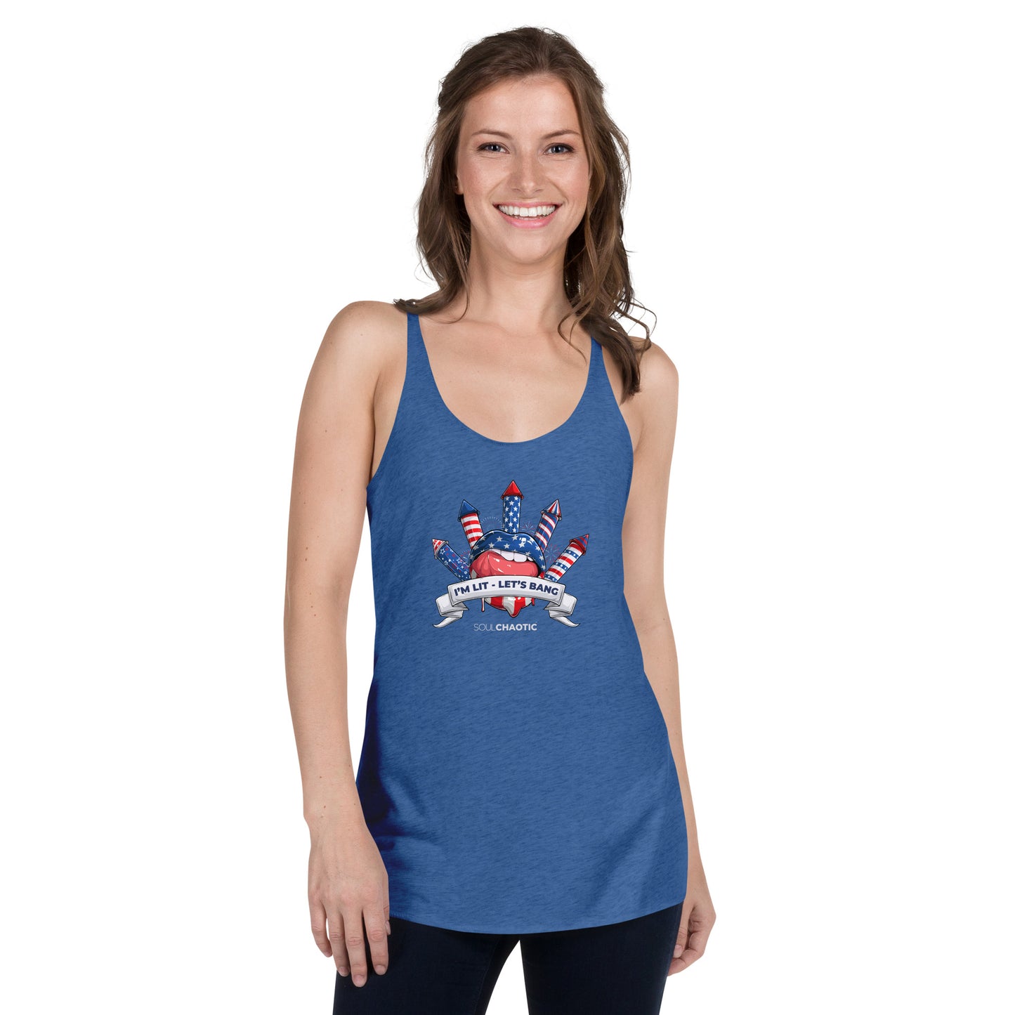 I'm Lit, Let's Bang - Women's Racerback Tank